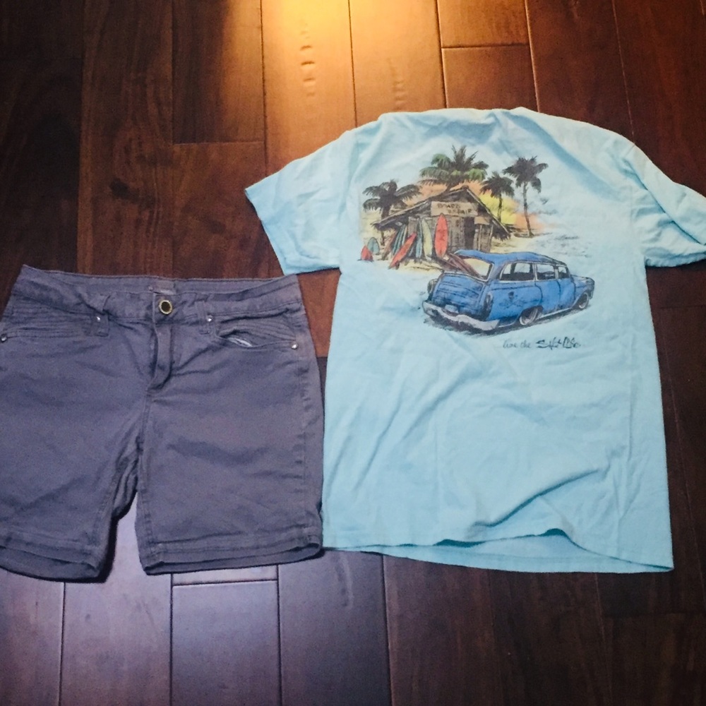 Salt Life t-shirt and New directions shorts